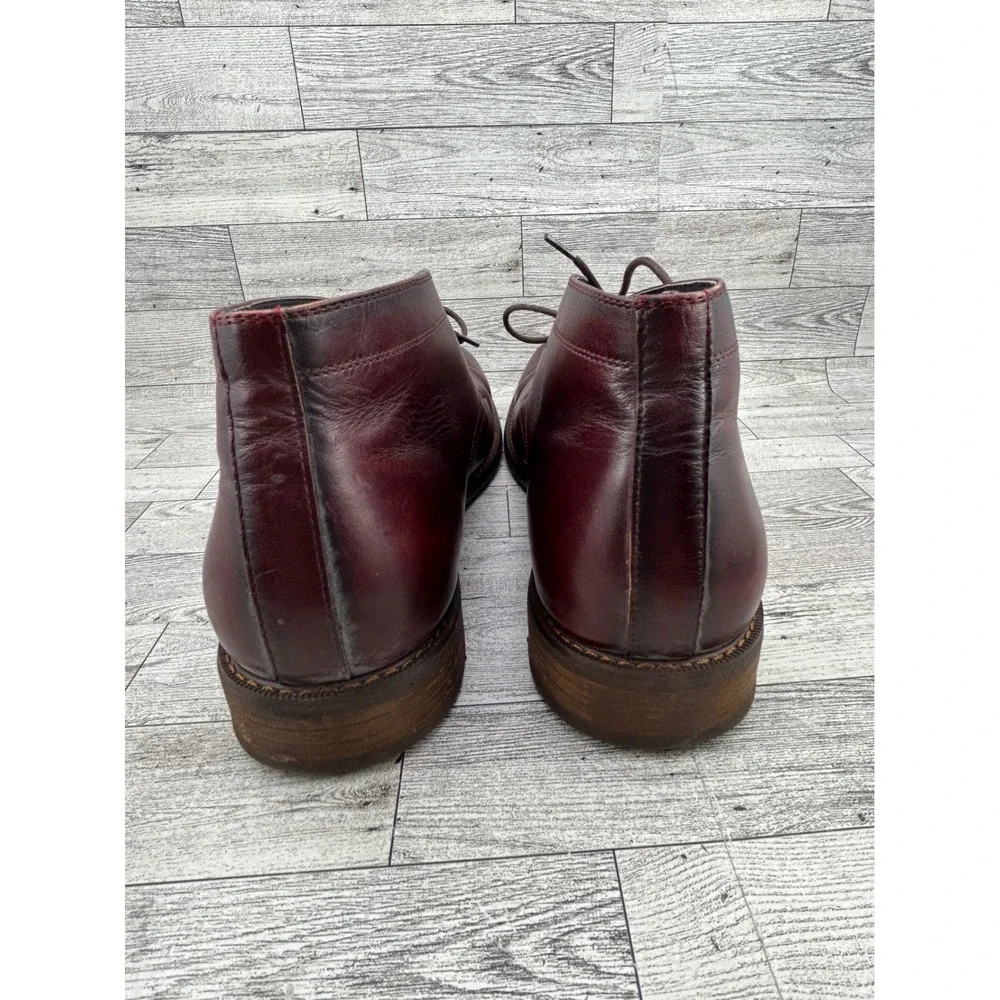 Moretti Black Label Mens‎ Glen Burgundy Leather Chukka Boots B5800M Size 13 D